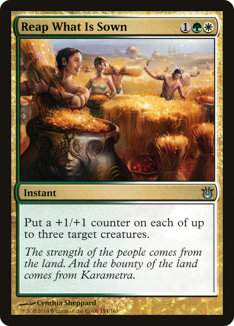 Reap What Is Sown (BNG-154) [Born of the Gods] Foil MTG Single Wizards of the Coast