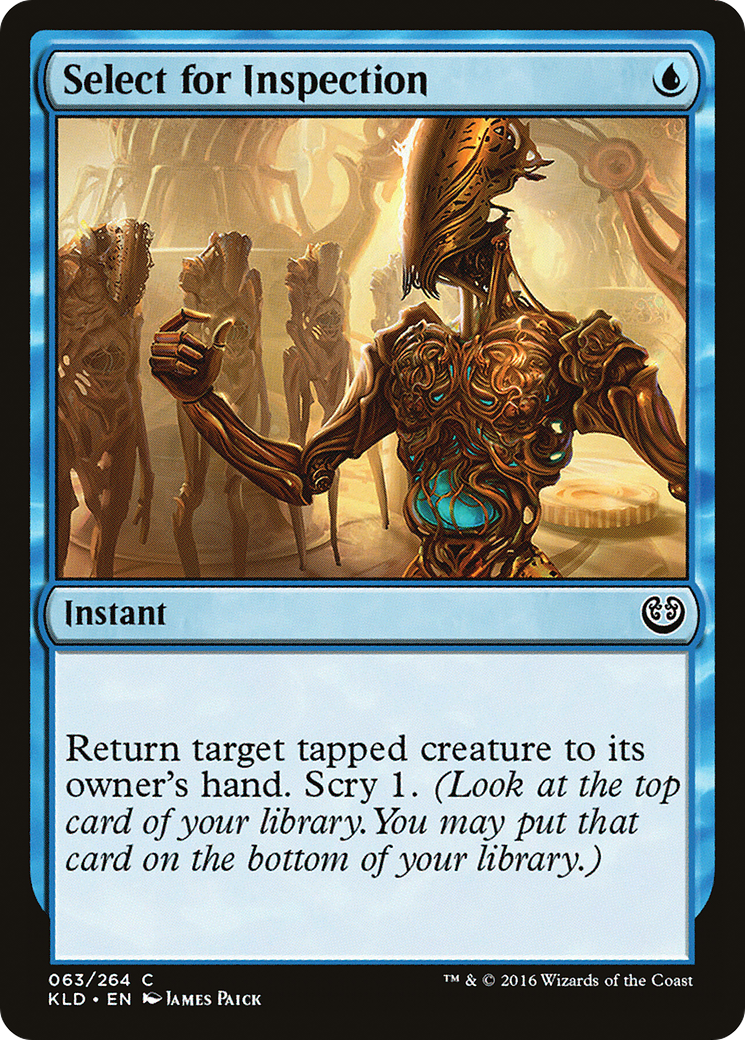Select for Inspection [Kaladesh] MTG Single Magic: The Gathering