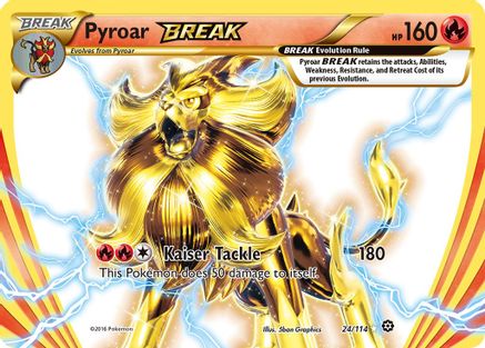 Pyroar BREAK (24/114) Holofoil [XY: Steam Siege] Pokemon Single Pokémon
