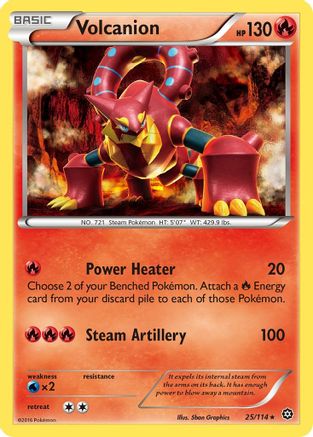 Volcanion (25/114) [XY: Steam Siege] Pokemon Single Pokémon