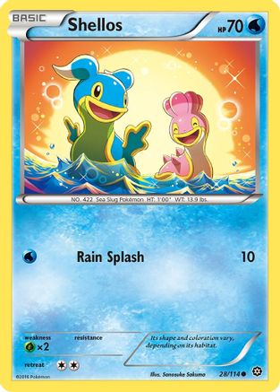 Shellos (28/114) [XY: Steam Siege] Pokemon Single Pokémon