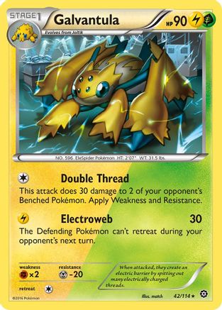 Galvantula (42/114) [XY: Steam Siege] Pokemon Single Pokémon