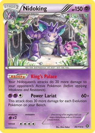 Nidoking (45/114) [XY: Steam Siege] Pokemon Single Pokémon