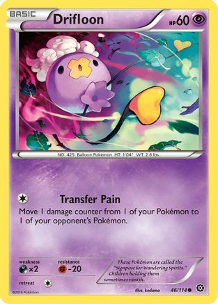 Drifloon (46/114) [XY: Steam Siege] Pokemon Single Pokémon