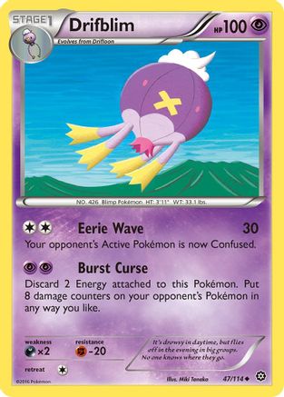 Drifblim (47/114) [XY: Steam Siege] Pokemon Single Pokémon