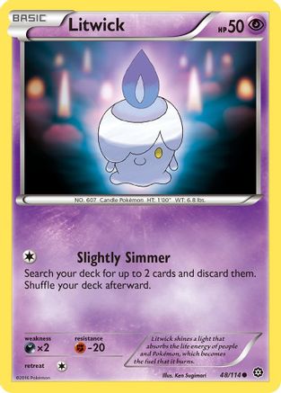 Litwick (48/114) [XY: Steam Siege] Pokemon Single Pokémon