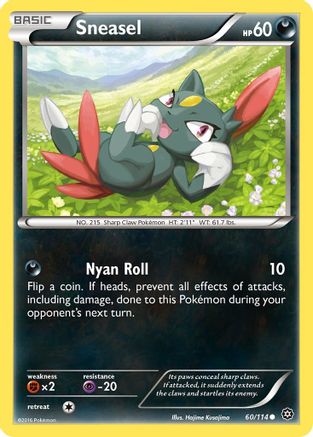 Sneasel (60/114) [XY: Steam Siege] Pokemon Single Pokémon