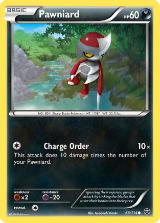 Pawniard (63/114) [XY: Steam Siege] Pokemon Single Pokémon