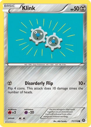 Klink (71/114) [XY: Steam Siege] Pokemon Single Pokémon