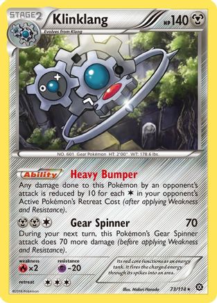 Klinklang (73/114) Reverse Holofoil [XY: Steam Siege] Pokemon Single Pokémon