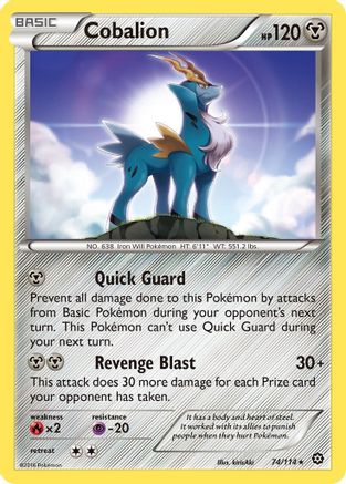 Cobalion (74/114) [XY: Steam Siege] Pokemon Single Pokémon