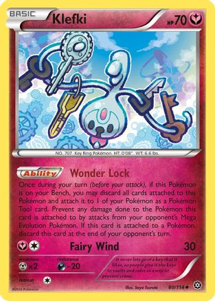 Klefki (80/114) Reverse Holofoil [XY: Steam Siege] Pokemon Single Pokémon