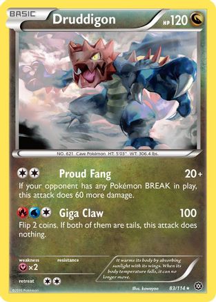 Druddigon (83/114) [XY: Steam Siege] Pokemon Single Pokémon