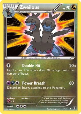 Zweilous (/114) [XY: Steam Siege] Pokemon Single Pokémon