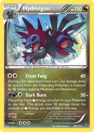 Hydreigon (86/114) Reverse Holofoil [XY: Steam Siege] Pokemon Single Pokémon