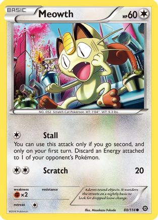 Meowth (88/114) [XY: Steam Siege] Pokemon Single Pokémon