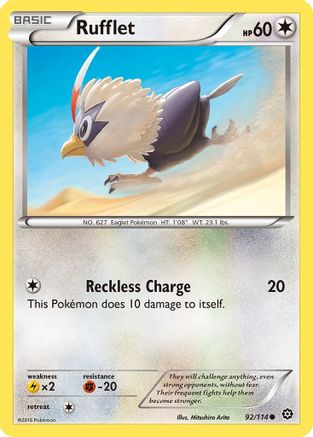 Rufflet (92/114) Reverse Holofoil [XY: Steam Siege] Pokemon Single Pokémon