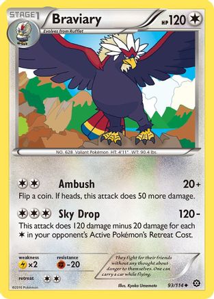 Braviary (/114) [XY: Steam Siege] Pokemon Single Pokémon