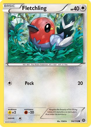 Fletchling (94/114) [XY: Steam Siege] Pokemon Single Pokémon