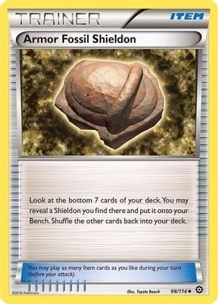 Armor Fossil Shieldon (98/114) [XY: Steam Siege] Pokemon Single Pokémon