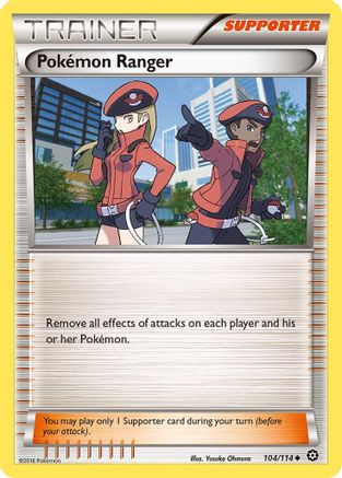 Pokemon Ranger (104/114) Reverse Holofoil [XY: Steam Siege] Pokemon Single Pokémon