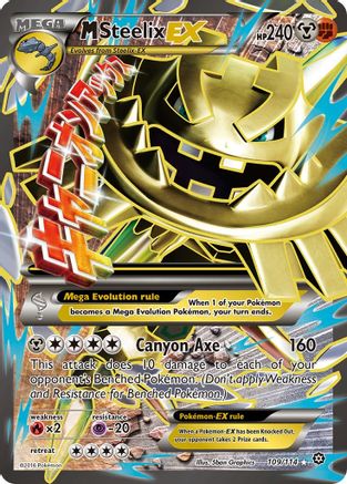 M Steelix EX (Full Art) (109/114) Holofoil [XY: Steam Siege] Pokemon Single Pokémon