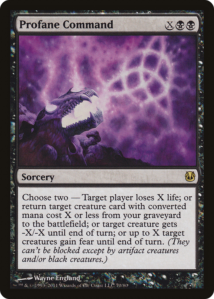 Profane Command (DDH-070) [Misc] Duel Decks: Ajani vs. Nicol Bolas MTG Single Wizards of the Coast