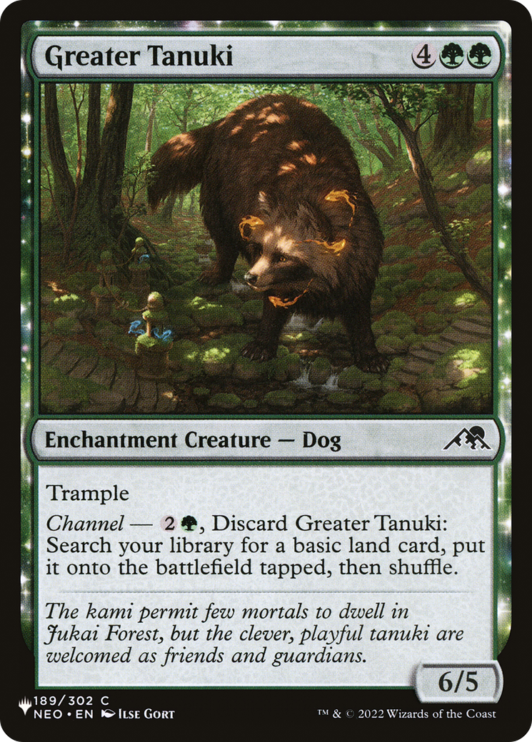 Greater Tanuki (LIST-NEO-189) [Mystery Booster] The List MTG Single Wizards of the Coast