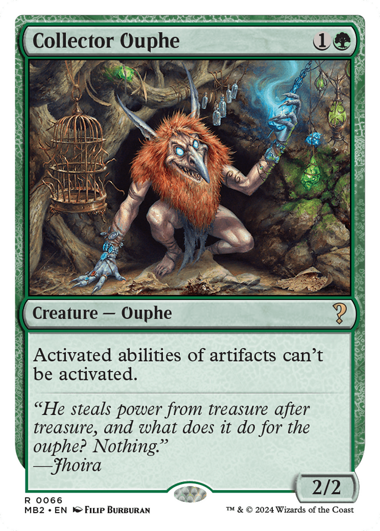 Collector Ouphe (White Border) (MB2-066) [Mystery Booster] Mystery Booster 2 MTG Single Wizards of the Coast