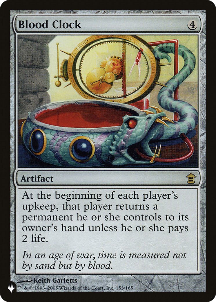 Blood Clock (LIST-153/165) [Mystery Booster] The List MTG Single Wizards of the Coast