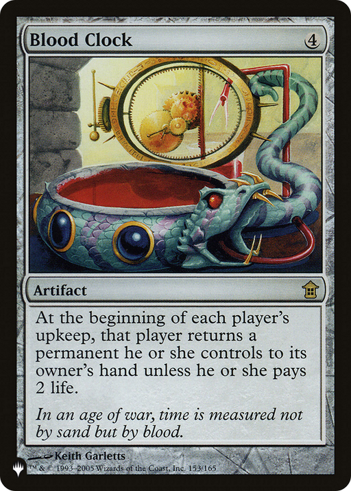 Blood Clock (LIST-153/165) [Mystery Booster] The List MTG Single Wizards of the Coast