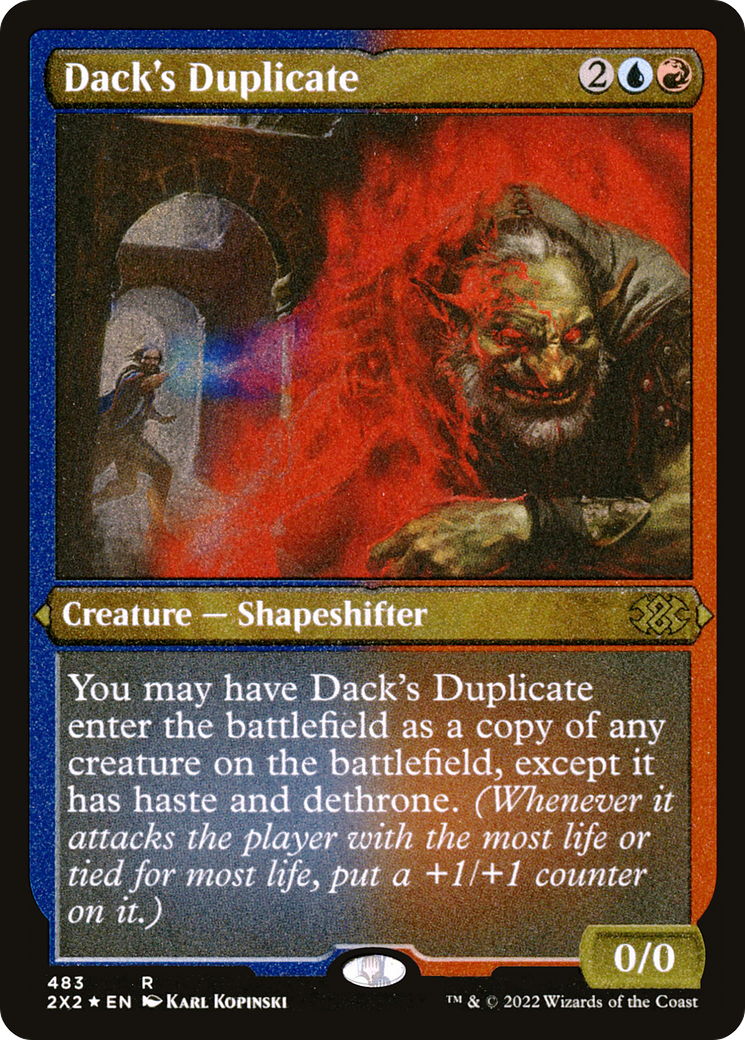 Dack's Duplicate (Foil Etched) (2X2-483) [Double Masters 2022] Foil MTG Single Wizards of the Coast