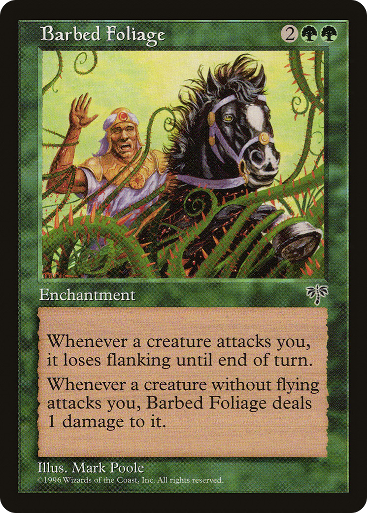 Barbed Foliage [Mirage] MTG Single Magic: The Gathering