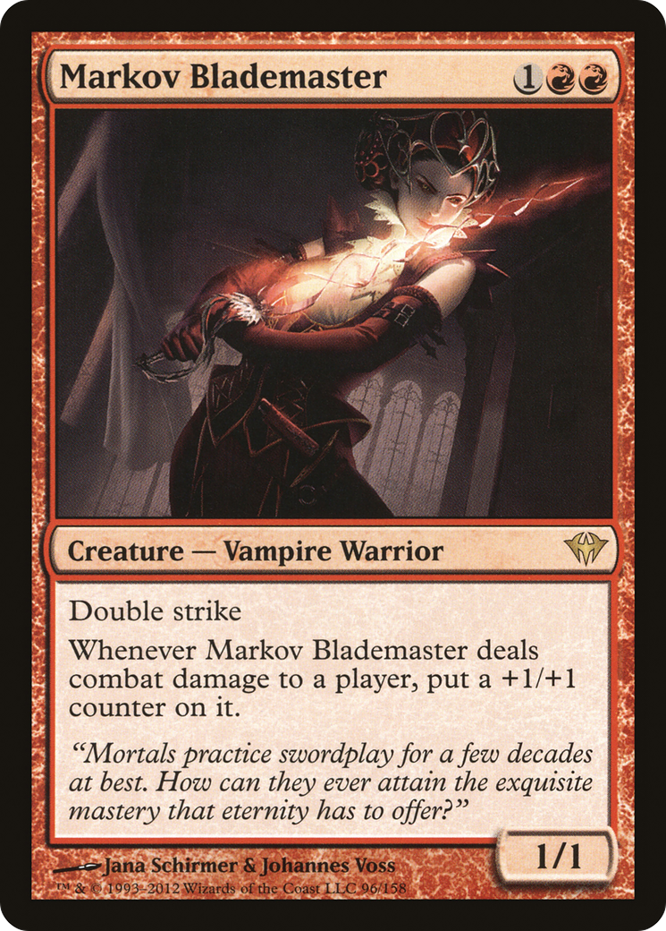 Markov Blademaster (DKA-096) [Dark Ascension] Foil MTG Single Wizards of the Coast