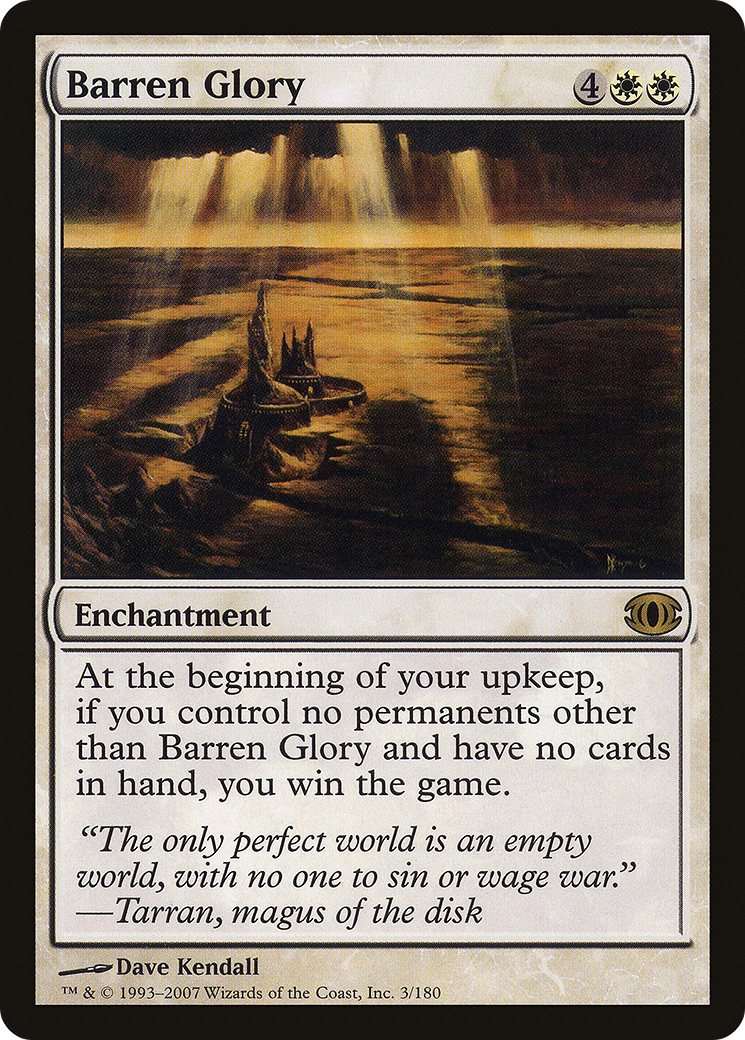 Barren Glory (FUT-003) [Future Sight] MTG Single Wizards of the Coast