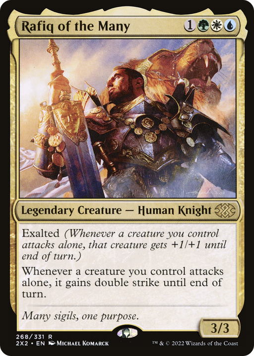 Rafiq of the Many (2X2-268) [Double Masters 2022] MTG Single Wizards of the Coast