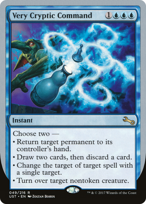 Very Cryptic Command (D) (UST-049) [Unstable] Foil MTG Single Wizards of the Coast
