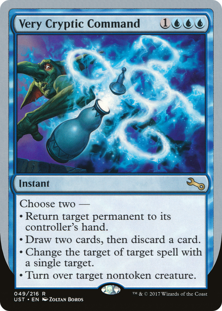 Very Cryptic Command (D) (UST-049) [Unstable] MTG Single Wizards of the Coast