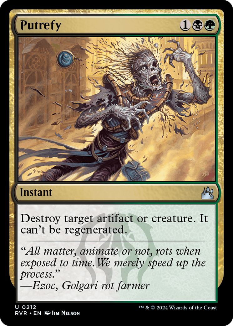 Putrefy (RVR-212) [Ravnica Remastered] Foil MTG Single Wizards of the Coast