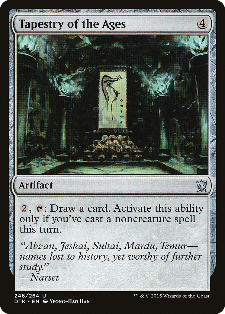 Tapestry of the Ages (DTK-246) [Dragons of Tarkir] MTG Single Wizards of the Coast