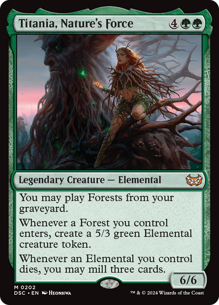 Titania, Nature's Force (DSC-202) [Duskmourn: House of Horror Commander] MTG Single Wizards of the Coast
