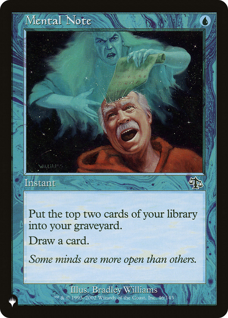 Mental Note (LIST-46/143) [Mystery Booster] The List MTG Single Wizards of the Coast