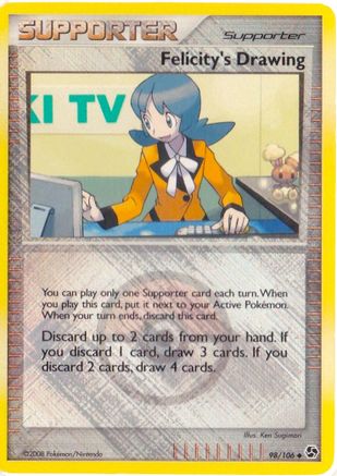 Felicity's Drawing - 098/106 (League Promo) Reverse Holofoil [Promos: League & Championship Cards] Pokemon Single Pokémon