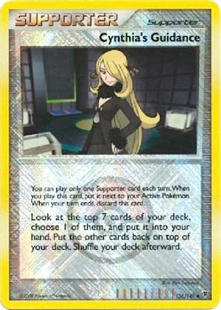 Cynthia's Guidance - 136/147 (League Promo) () Reverse Holofoil [Promos: League & Championship Cards] Pokemon Single Pokémon