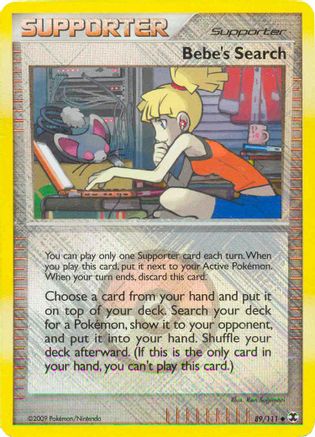 Bebe's Search - 89/111 (League Promo) Reverse Holofoil [Promos: League & Championship Cards] Pokemon Single Pokémon