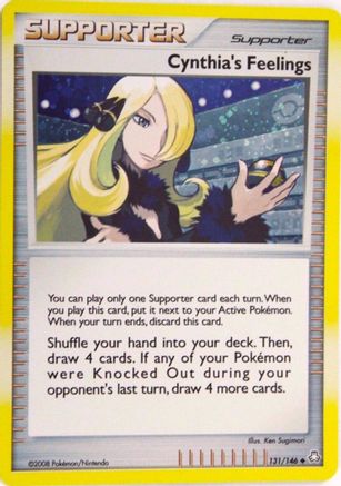 Cynthia's Feelings - 131/146 (Cosmos Holofoil) Holofoil [Misc: Cards & Products] Pokemon Single Pokémon