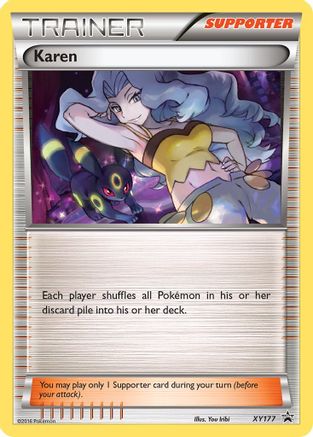 Karen XY177/211 [Promos: XY Promos] Pokemon Single Pokémon