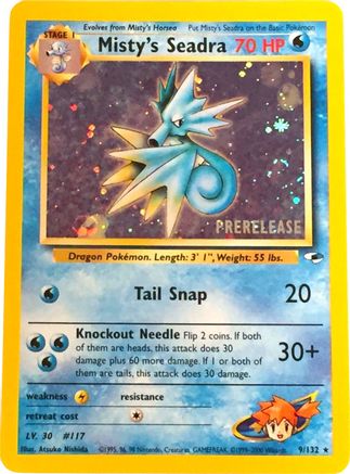 Misty's Seadra (Prerelease) (9) Holofoil [Promos: WoTC Promo] Pokemon Single Pokémon