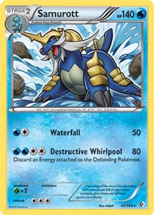 Samurott - 41/149 (BW Boundaries Crossed) () [Misc: Deck Exclusives] Pokemon Single Pokémon