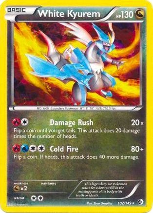 White Kyurem - 102/149 (BW Boundaries Crossed) () Holofoil [Misc: Deck Exclusives] Pokemon Single Pokémon